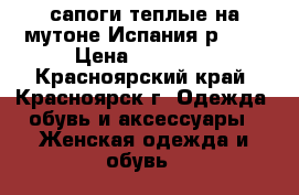 сапоги теплые на мутоне Испания р. 36 › Цена ­ 12 000 - Красноярский край, Красноярск г. Одежда, обувь и аксессуары » Женская одежда и обувь   